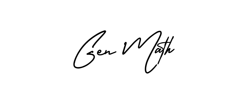 Also You can easily find your signature by using the search form. We will create Gen Math name handwritten signature images for you free of cost using AmerikaSignatureDemo-Regular sign style. Gen Math signature style 3 images and pictures png