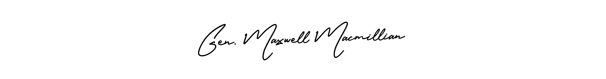 if you are searching for the best signature style for your name Gen. Maxwell Macmillian. so please give up your signature search. here we have designed multiple signature styles  using AmerikaSignatureDemo-Regular. Gen. Maxwell Macmillian signature style 3 images and pictures png