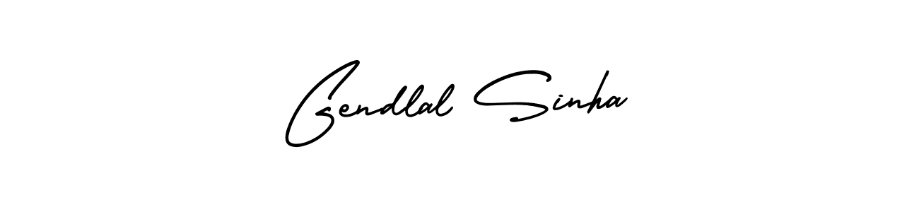 Create a beautiful signature design for name Gendlal Sinha. With this signature (AmerikaSignatureDemo-Regular) fonts, you can make a handwritten signature for free. Gendlal Sinha signature style 3 images and pictures png
