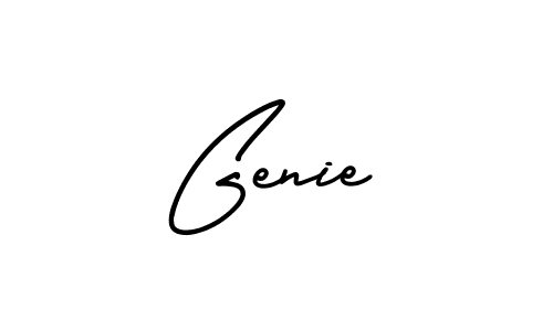 Create a beautiful signature design for name Genie. With this signature (AmerikaSignatureDemo-Regular) fonts, you can make a handwritten signature for free. Genie signature style 3 images and pictures png