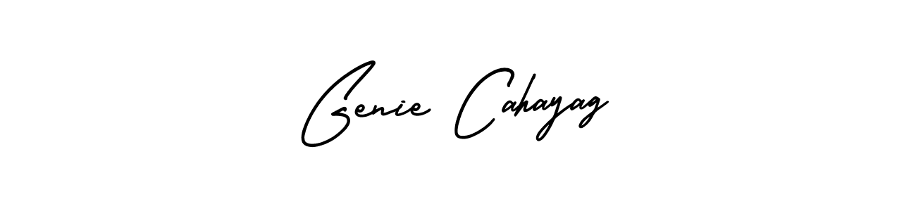 Genie Cahayag stylish signature style. Best Handwritten Sign (AmerikaSignatureDemo-Regular) for my name. Handwritten Signature Collection Ideas for my name Genie Cahayag. Genie Cahayag signature style 3 images and pictures png