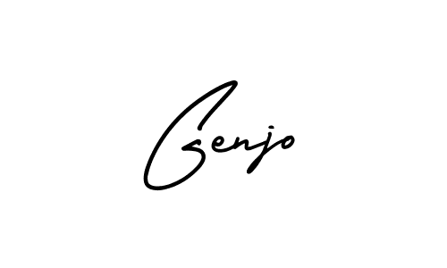Use a signature maker to create a handwritten signature online. With this signature software, you can design (AmerikaSignatureDemo-Regular) your own signature for name Genjo. Genjo signature style 3 images and pictures png