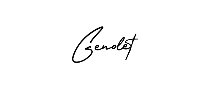 How to make Genolet signature? AmerikaSignatureDemo-Regular is a professional autograph style. Create handwritten signature for Genolet name. Genolet signature style 3 images and pictures png