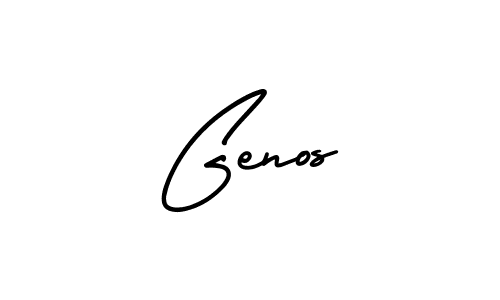 Similarly AmerikaSignatureDemo-Regular is the best handwritten signature design. Signature creator online .You can use it as an online autograph creator for name Genos. Genos signature style 3 images and pictures png