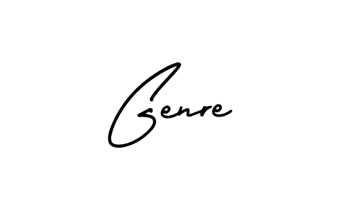 Make a beautiful signature design for name Genre. With this signature (AmerikaSignatureDemo-Regular) style, you can create a handwritten signature for free. Genre signature style 3 images and pictures png