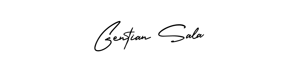 Best and Professional Signature Style for Gentian Sala. AmerikaSignatureDemo-Regular Best Signature Style Collection. Gentian Sala signature style 3 images and pictures png