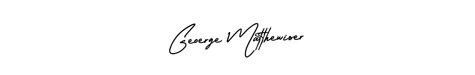 Create a beautiful signature design for name Geoerge Matthewiser. With this signature (AmerikaSignatureDemo-Regular) fonts, you can make a handwritten signature for free. Geoerge Matthewiser signature style 3 images and pictures png