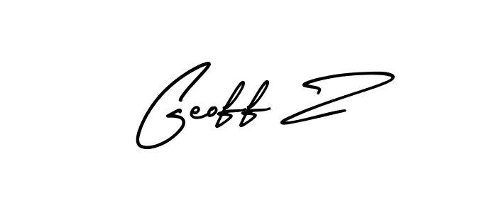 How to Draw Geoff Z signature style? AmerikaSignatureDemo-Regular is a latest design signature styles for name Geoff Z. Geoff Z signature style 3 images and pictures png
