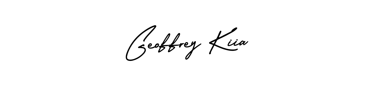 How to make Geoffrey Kiia signature? AmerikaSignatureDemo-Regular is a professional autograph style. Create handwritten signature for Geoffrey Kiia name. Geoffrey Kiia signature style 3 images and pictures png