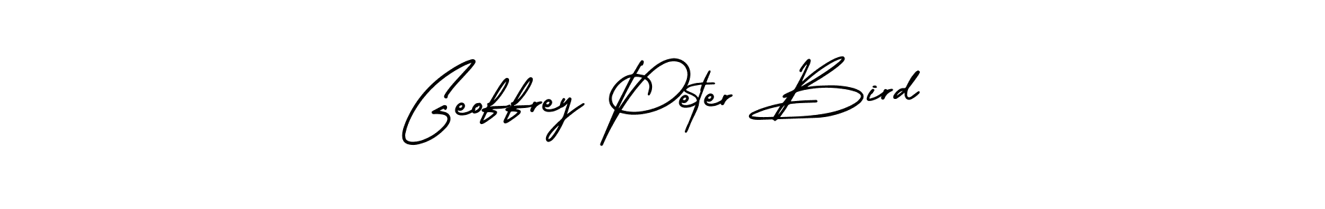 Geoffrey Peter Bird stylish signature style. Best Handwritten Sign (AmerikaSignatureDemo-Regular) for my name. Handwritten Signature Collection Ideas for my name Geoffrey Peter Bird. Geoffrey Peter Bird signature style 3 images and pictures png