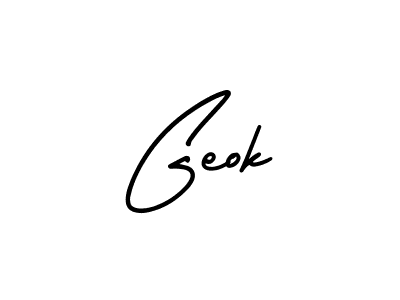 Also we have Geok name is the best signature style. Create professional handwritten signature collection using AmerikaSignatureDemo-Regular autograph style. Geok signature style 3 images and pictures png