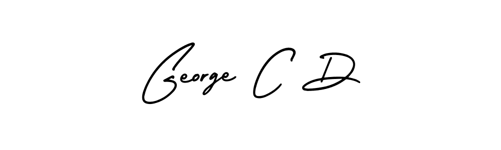 if you are searching for the best signature style for your name George C D. so please give up your signature search. here we have designed multiple signature styles  using AmerikaSignatureDemo-Regular. George C D signature style 3 images and pictures png