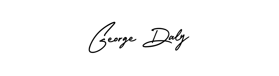 George Daly stylish signature style. Best Handwritten Sign (AmerikaSignatureDemo-Regular) for my name. Handwritten Signature Collection Ideas for my name George Daly. George Daly signature style 3 images and pictures png