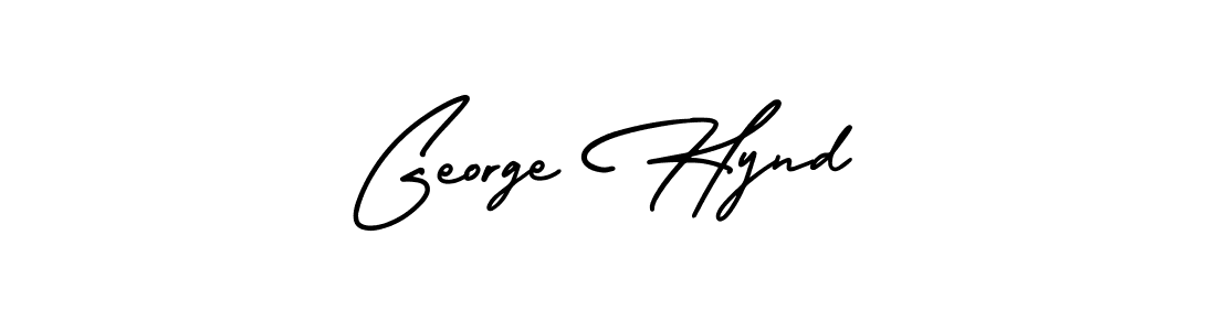 Design your own signature with our free online signature maker. With this signature software, you can create a handwritten (AmerikaSignatureDemo-Regular) signature for name George Hynd. George Hynd signature style 3 images and pictures png