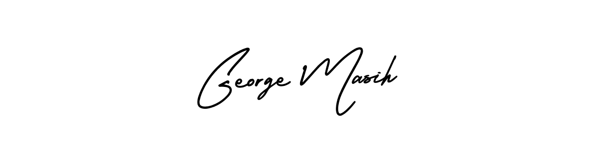 Make a beautiful signature design for name George Masih. With this signature (AmerikaSignatureDemo-Regular) style, you can create a handwritten signature for free. George Masih signature style 3 images and pictures png