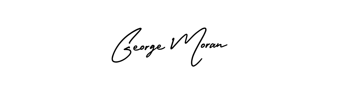 Create a beautiful signature design for name George Moran. With this signature (AmerikaSignatureDemo-Regular) fonts, you can make a handwritten signature for free. George Moran signature style 3 images and pictures png