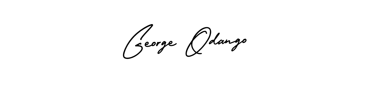 The best way (AmerikaSignatureDemo-Regular) to make a short signature is to pick only two or three words in your name. The name George Odango include a total of six letters. For converting this name. George Odango signature style 3 images and pictures png