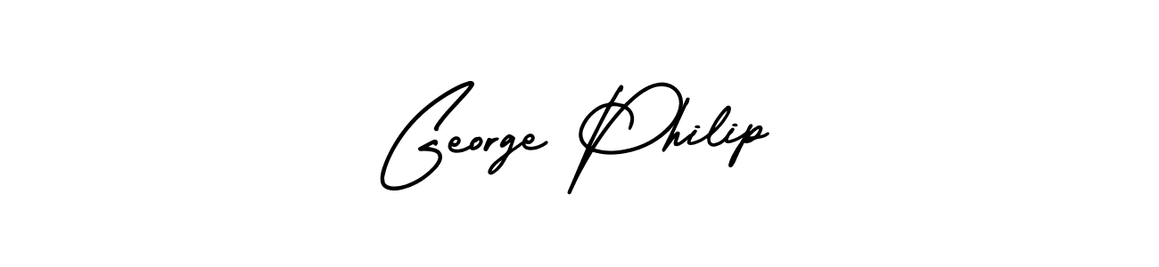 if you are searching for the best signature style for your name George Philip. so please give up your signature search. here we have designed multiple signature styles  using AmerikaSignatureDemo-Regular. George Philip signature style 3 images and pictures png