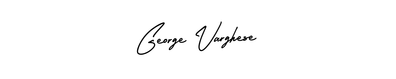 How to make George Varghese name signature. Use AmerikaSignatureDemo-Regular style for creating short signs online. This is the latest handwritten sign. George Varghese signature style 3 images and pictures png