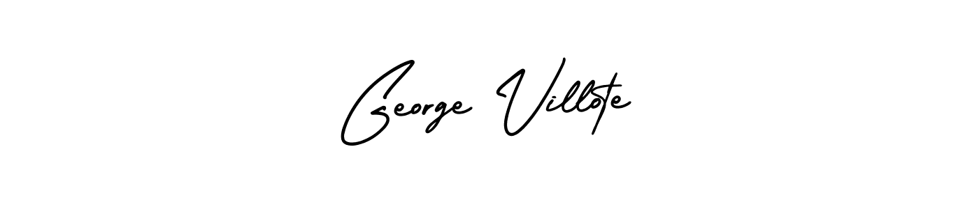Design your own signature with our free online signature maker. With this signature software, you can create a handwritten (AmerikaSignatureDemo-Regular) signature for name George Villote. George Villote signature style 3 images and pictures png