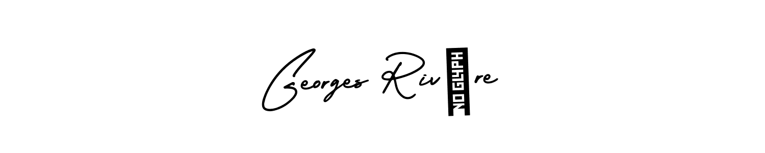 Create a beautiful signature design for name Georges Rivère. With this signature (AmerikaSignatureDemo-Regular) fonts, you can make a handwritten signature for free. Georges Rivère signature style 3 images and pictures png