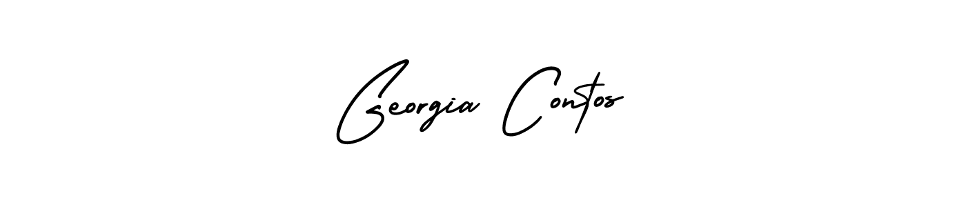 How to Draw Georgia Contos signature style? AmerikaSignatureDemo-Regular is a latest design signature styles for name Georgia Contos. Georgia Contos signature style 3 images and pictures png