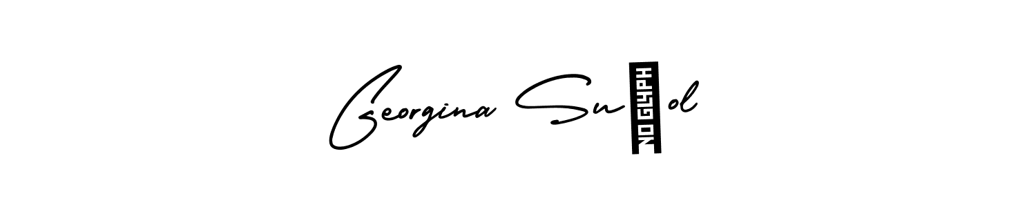 Also You can easily find your signature by using the search form. We will create Georgina Suñol name handwritten signature images for you free of cost using AmerikaSignatureDemo-Regular sign style. Georgina Suñol signature style 3 images and pictures png