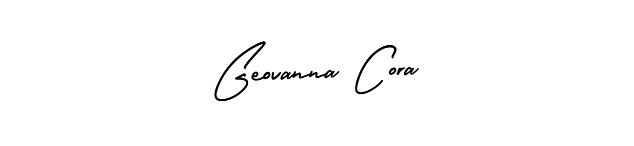 AmerikaSignatureDemo-Regular is a professional signature style that is perfect for those who want to add a touch of class to their signature. It is also a great choice for those who want to make their signature more unique. Get Geovanna Cora name to fancy signature for free. Geovanna Cora signature style 3 images and pictures png