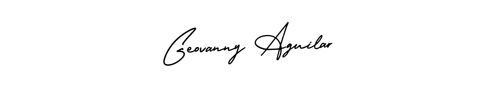 Geovanny Aguilar stylish signature style. Best Handwritten Sign (AmerikaSignatureDemo-Regular) for my name. Handwritten Signature Collection Ideas for my name Geovanny Aguilar. Geovanny Aguilar signature style 3 images and pictures png