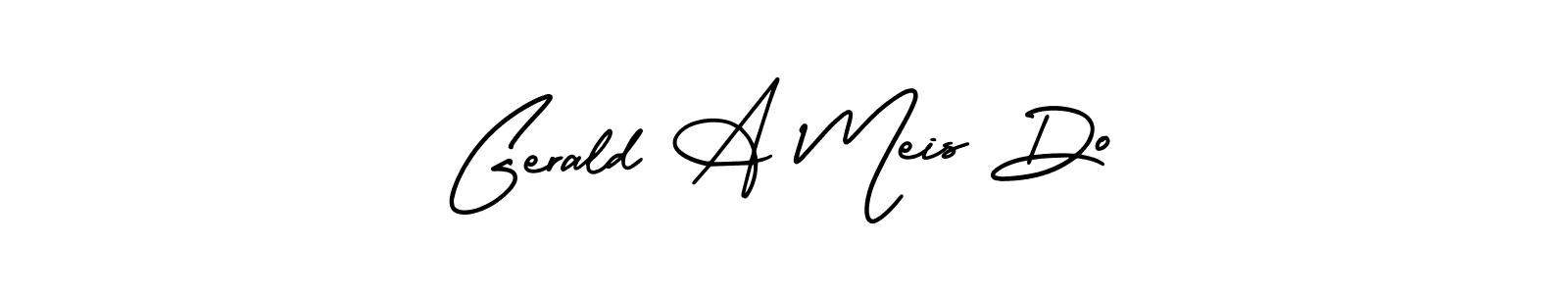 AmerikaSignatureDemo-Regular is a professional signature style that is perfect for those who want to add a touch of class to their signature. It is also a great choice for those who want to make their signature more unique. Get Gerald A Meis Do name to fancy signature for free. Gerald A Meis Do signature style 3 images and pictures png