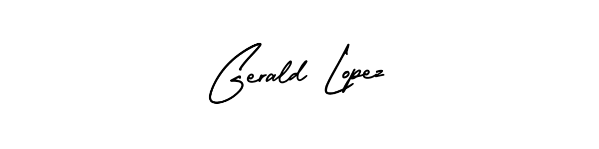 How to make Gerald Lopez signature? AmerikaSignatureDemo-Regular is a professional autograph style. Create handwritten signature for Gerald Lopez name. Gerald Lopez signature style 3 images and pictures png