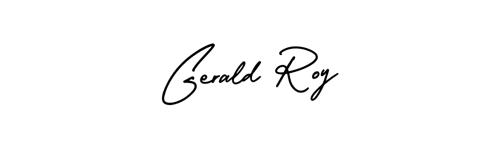 How to make Gerald Roy signature? AmerikaSignatureDemo-Regular is a professional autograph style. Create handwritten signature for Gerald Roy name. Gerald Roy signature style 3 images and pictures png
