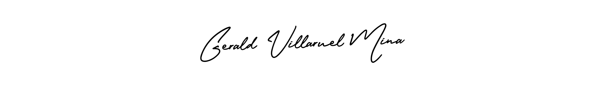 Use a signature maker to create a handwritten signature online. With this signature software, you can design (AmerikaSignatureDemo-Regular) your own signature for name Gerald Villaruel Mina. Gerald Villaruel Mina signature style 3 images and pictures png