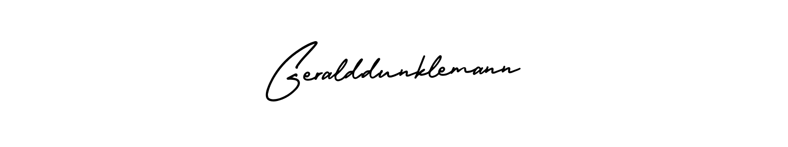 It looks lik you need a new signature style for name Geralddunklemann. Design unique handwritten (AmerikaSignatureDemo-Regular) signature with our free signature maker in just a few clicks. Geralddunklemann signature style 3 images and pictures png