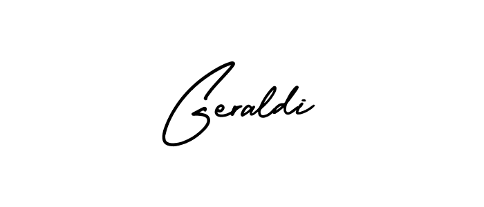 The best way (AmerikaSignatureDemo-Regular) to make a short signature is to pick only two or three words in your name. The name Geraldi include a total of six letters. For converting this name. Geraldi signature style 3 images and pictures png