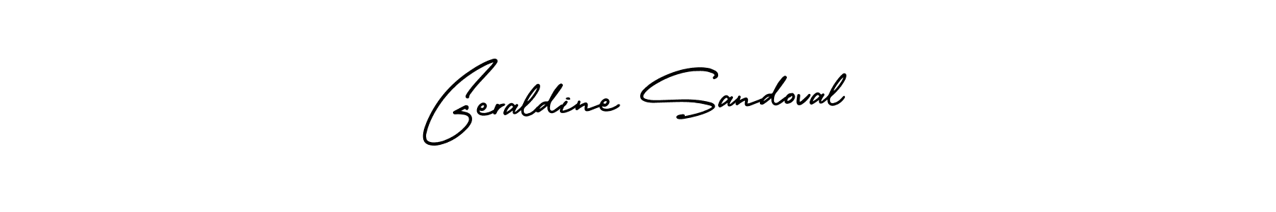 Make a beautiful signature design for name Geraldine Sandoval. With this signature (AmerikaSignatureDemo-Regular) style, you can create a handwritten signature for free. Geraldine Sandoval signature style 3 images and pictures png