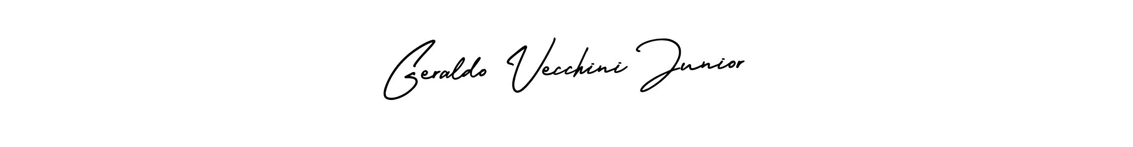 How to make Geraldo Vecchini Junior signature? AmerikaSignatureDemo-Regular is a professional autograph style. Create handwritten signature for Geraldo Vecchini Junior name. Geraldo Vecchini Junior signature style 3 images and pictures png