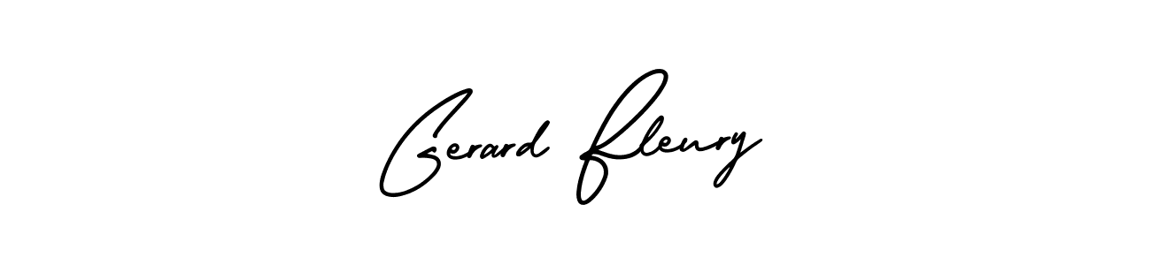 The best way (AmerikaSignatureDemo-Regular) to make a short signature is to pick only two or three words in your name. The name Gerard Fleury include a total of six letters. For converting this name. Gerard Fleury signature style 3 images and pictures png