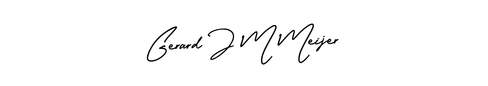 Use a signature maker to create a handwritten signature online. With this signature software, you can design (AmerikaSignatureDemo-Regular) your own signature for name Gerard J M Meijer. Gerard J M Meijer signature style 3 images and pictures png