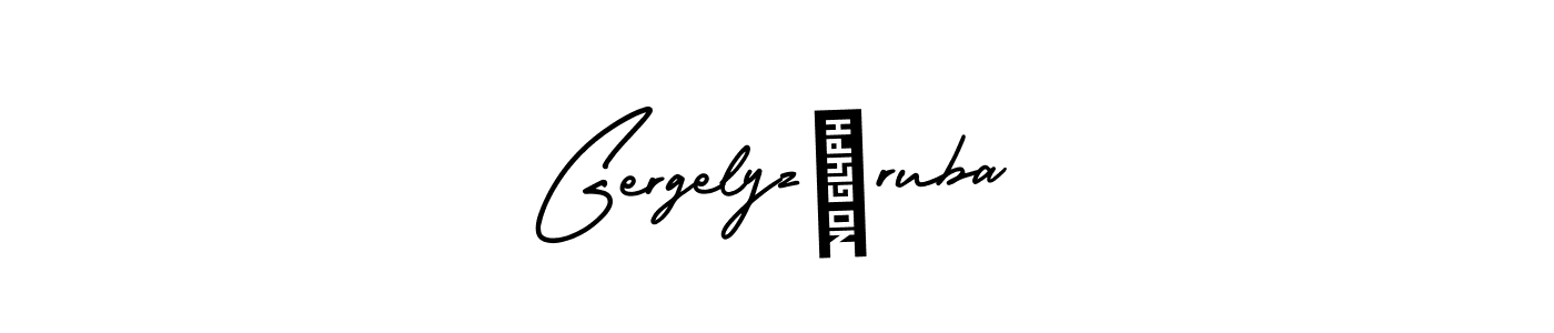 This is the best signature style for the Gergelyzáruba name. Also you like these signature font (AmerikaSignatureDemo-Regular). Mix name signature. Gergelyzáruba signature style 3 images and pictures png