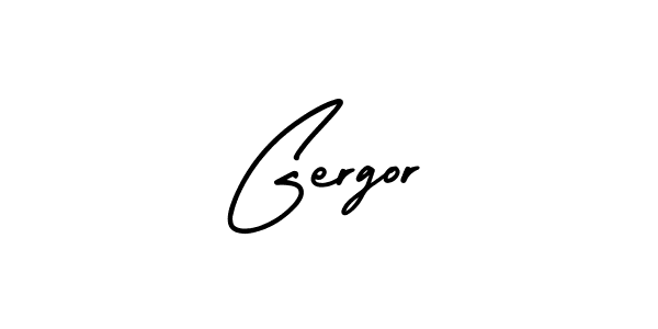 It looks lik you need a new signature style for name Gergor. Design unique handwritten (AmerikaSignatureDemo-Regular) signature with our free signature maker in just a few clicks. Gergor signature style 3 images and pictures png