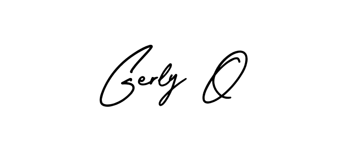 if you are searching for the best signature style for your name Gerly O. so please give up your signature search. here we have designed multiple signature styles  using AmerikaSignatureDemo-Regular. Gerly O signature style 3 images and pictures png