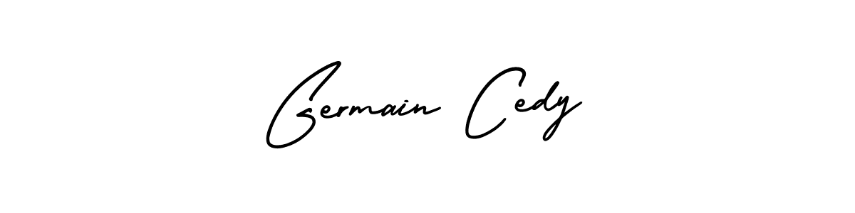 How to make Germain Cedy name signature. Use AmerikaSignatureDemo-Regular style for creating short signs online. This is the latest handwritten sign. Germain Cedy signature style 3 images and pictures png