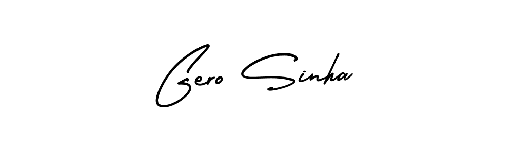 Best and Professional Signature Style for Gero Sinha. AmerikaSignatureDemo-Regular Best Signature Style Collection. Gero Sinha signature style 3 images and pictures png