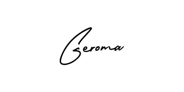Make a beautiful signature design for name Geroma. With this signature (AmerikaSignatureDemo-Regular) style, you can create a handwritten signature for free. Geroma signature style 3 images and pictures png