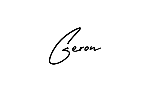 How to Draw Geron signature style? AmerikaSignatureDemo-Regular is a latest design signature styles for name Geron. Geron signature style 3 images and pictures png