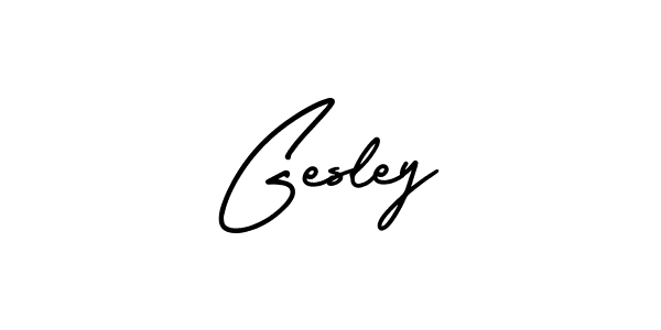 Make a beautiful signature design for name Gesley. With this signature (AmerikaSignatureDemo-Regular) style, you can create a handwritten signature for free. Gesley signature style 3 images and pictures png