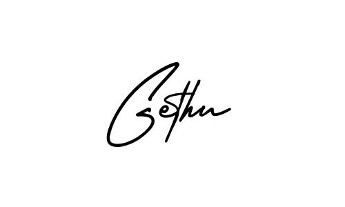 Create a beautiful signature design for name Gethu. With this signature (AmerikaSignatureDemo-Regular) fonts, you can make a handwritten signature for free. Gethu signature style 3 images and pictures png