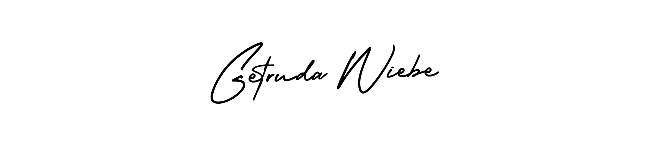 Use a signature maker to create a handwritten signature online. With this signature software, you can design (AmerikaSignatureDemo-Regular) your own signature for name Getruda Wiebe. Getruda Wiebe signature style 3 images and pictures png