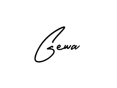 The best way (AmerikaSignatureDemo-Regular) to make a short signature is to pick only two or three words in your name. The name Gewa include a total of six letters. For converting this name. Gewa signature style 3 images and pictures png